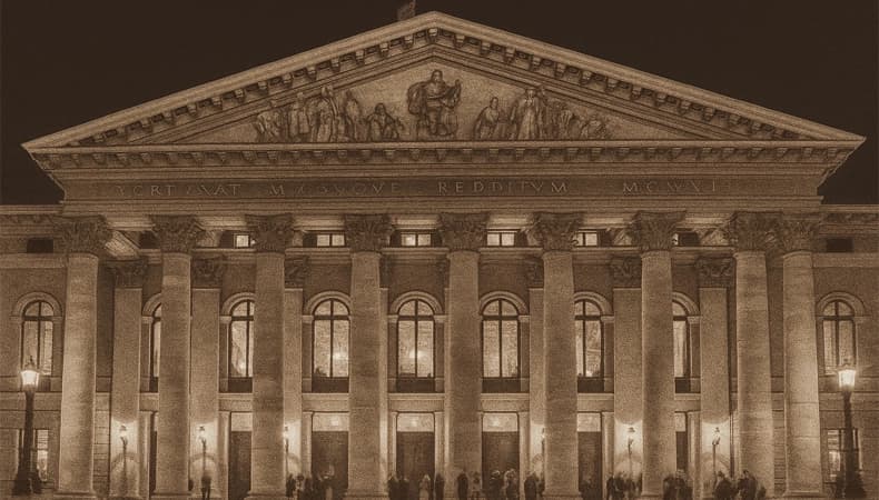 Фасад Баварской государственной оперы в Мюнхене