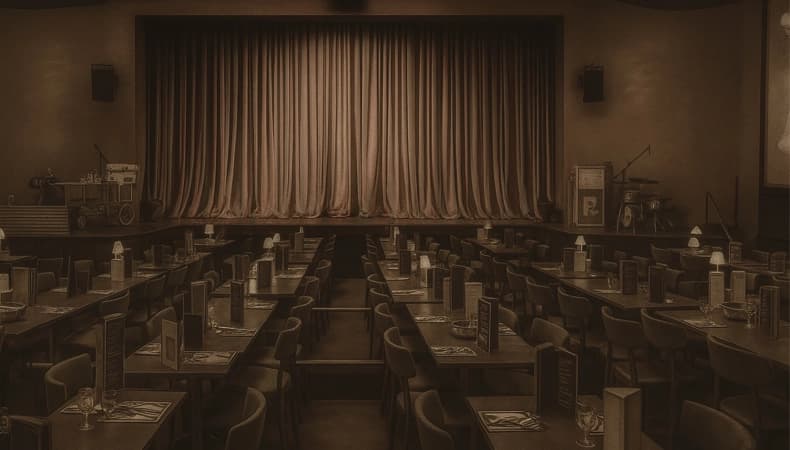 Bühne des GOP Theaters mit Akrobaten
