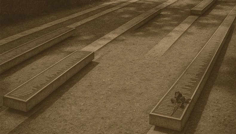 Die Gedenkstätte in Hebertshausen bei Dachau