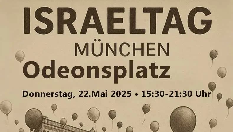 Israeltag 2025 auf dem Odeonsplatz in München