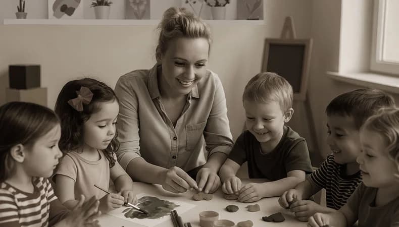 Kreative Aktivitäten für Kinder im Kids-Club München