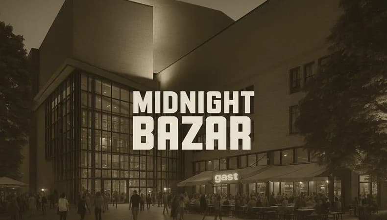 Nachtflohmarkt Midnightbazar in der Alten Paketposthalle