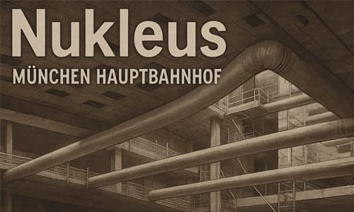 Bauplan des Nukleus unter dem Münchner Hauptbahnhof