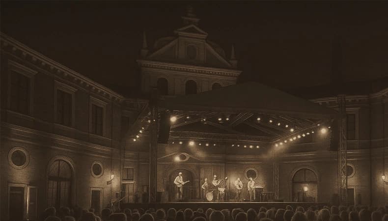 Konzert unter freiem Himmel im Brunnenhof der Residenz München