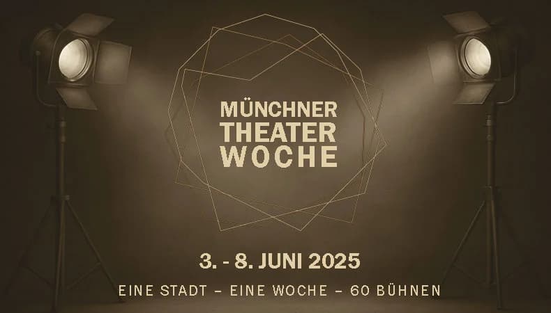 Plakat der Münchner Theaterwoche 2025