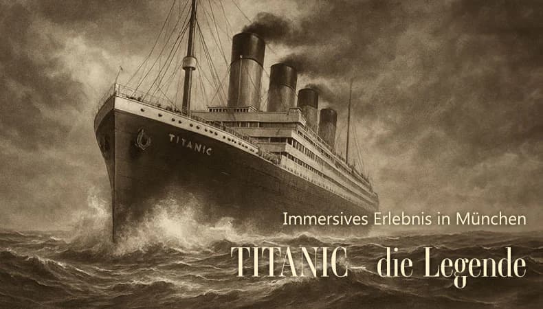 Immersive Titanic-Ausstellung mit Projektionen
