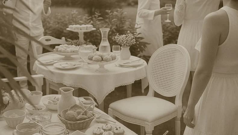 White Dinner im Englischen Garten in München
