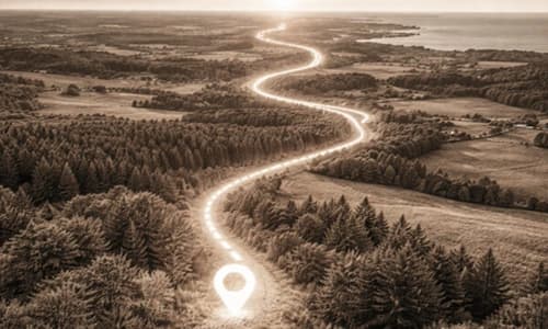 Virtuelle Route durch Deutschland von den Alpen bis zur Nordsee